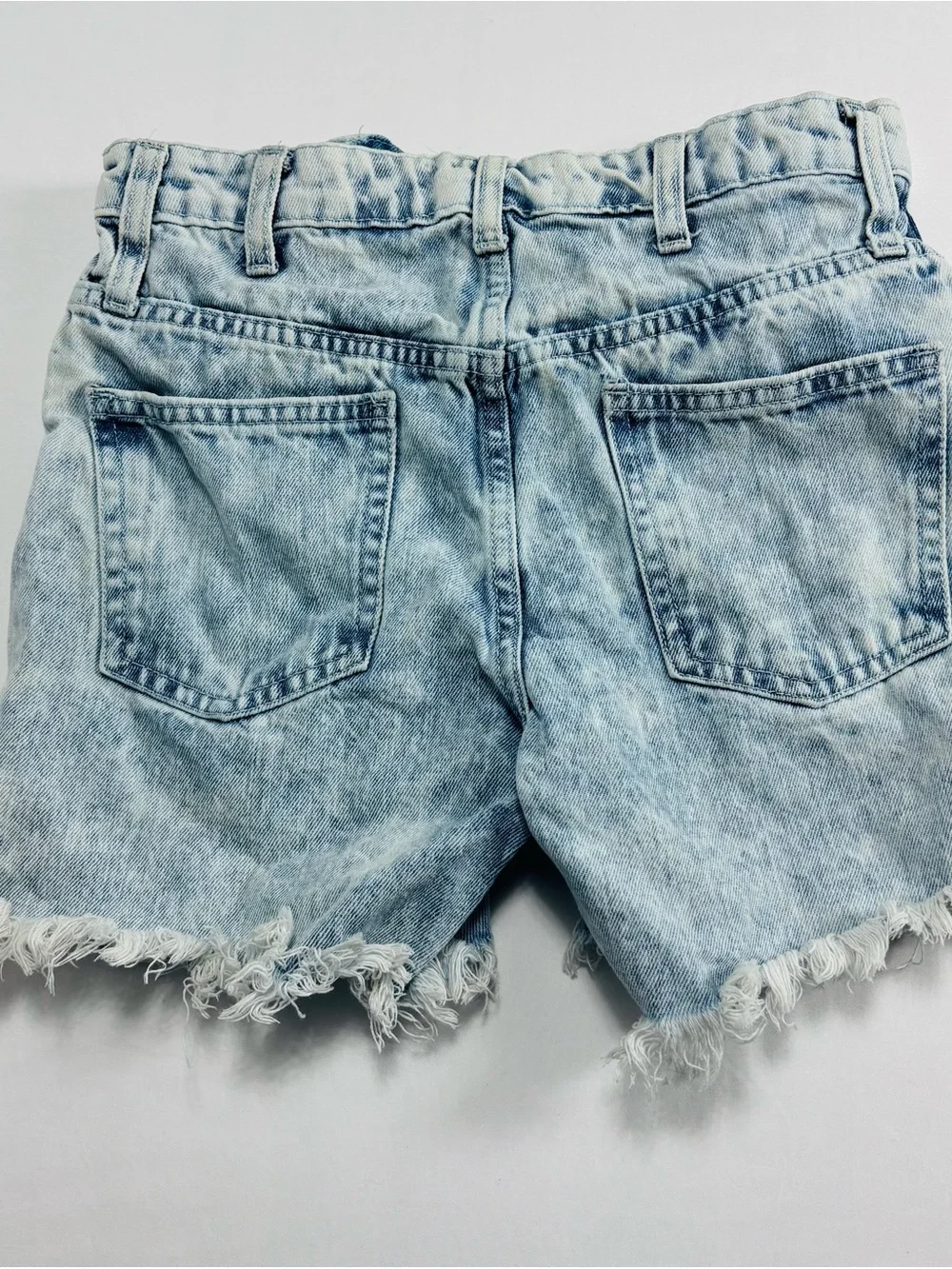 Light Wash Distressed Women’s Denim Shorts